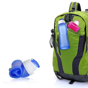 500ML Foldable Silicone Water Bottle Kettle BPA Free Sport Outdoor Travel Running Hiking Creative Collapsible Drinking Bottle