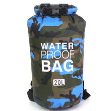 20L Outdoor Camouflage Portable Rafting Diving Dry Bag Sack PVC Waterproof Folding Swimming Storage Bag