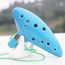 12 Hole Alto Key C Ocarina Ceramic Glazed Surface Wind Musical Instrument