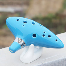 12 Hole Alto Key C Ocarina Ceramic Glazed Surface Wind Musical Instrument