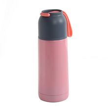 Portable Vacuum Insulated Cup Stainless Steel Travel Mug Water Bottle with Silicone Handle
