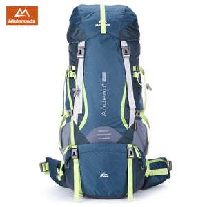 Maleroads 70L Water Resistant Backpack for Hiking Camping