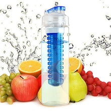 Transhome Fruit Lemon Juice Water Bottle 700ml Infuser Health BPA Free Detox Flip Lid Tour