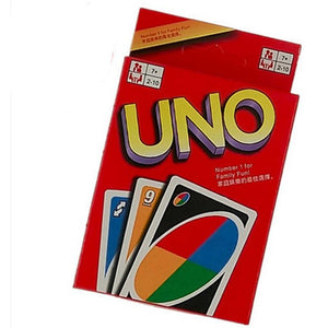 UNO card game poker Family Fun One Pack of 108pcs Pokers Card Game Fold Playing Card Entertainment Board Game