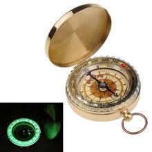 Camping Hiking compass Portable Brass Pocket Golden Navigation for Outdoor Activities Pointing Guide