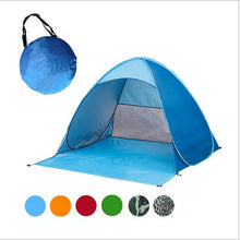 HUI LINGYANG Beach Tent Ultralight Folding  Pop Up Automatic Open  Family Tourist Fish Camping Anti-UV Fully Sun Shade