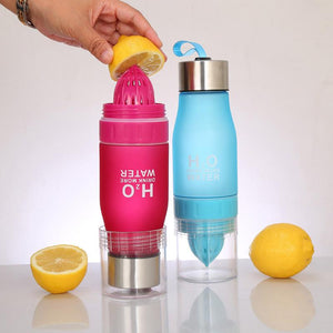 TECHOME Lemon Bottle Water Bottle 650ml Multi Color Drink More Water Drinking Bottle Sport