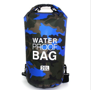 20L Outdoor Camouflage Portable Rafting Diving Dry Bag Sack PVC Waterproof Folding Swimming Storage Bag