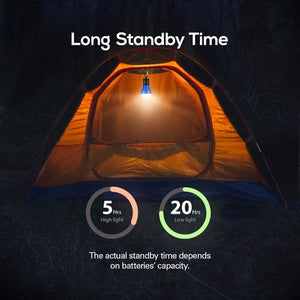 LITOM 2PCS Outdoor LED Camping Lantern Lamp Soft