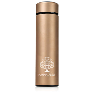 Manna Alive - Stainless Steel Thermos Water Bottle, 16.9 oz.
