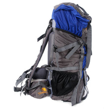 60L Man Woman Outdoor Camping Mountaineering Travel Bag Backpack Rucksack Blue