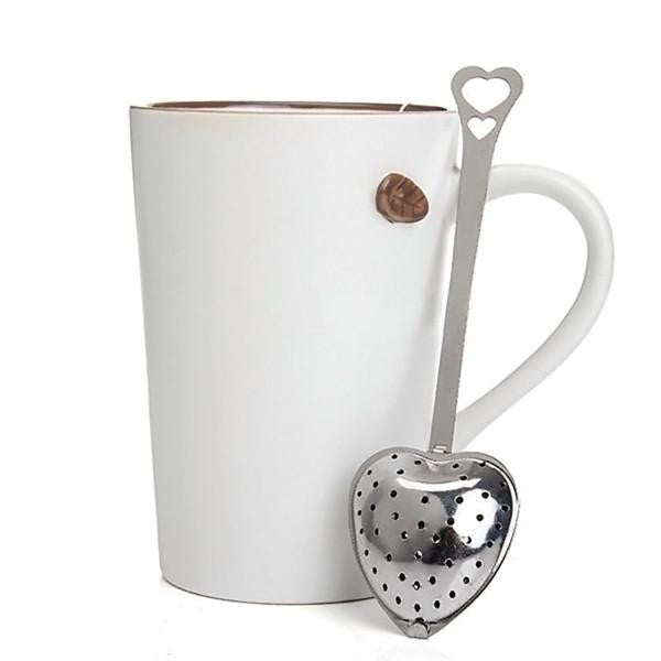 Heart Shaped Stainless Steel Tea Infuser Spoon